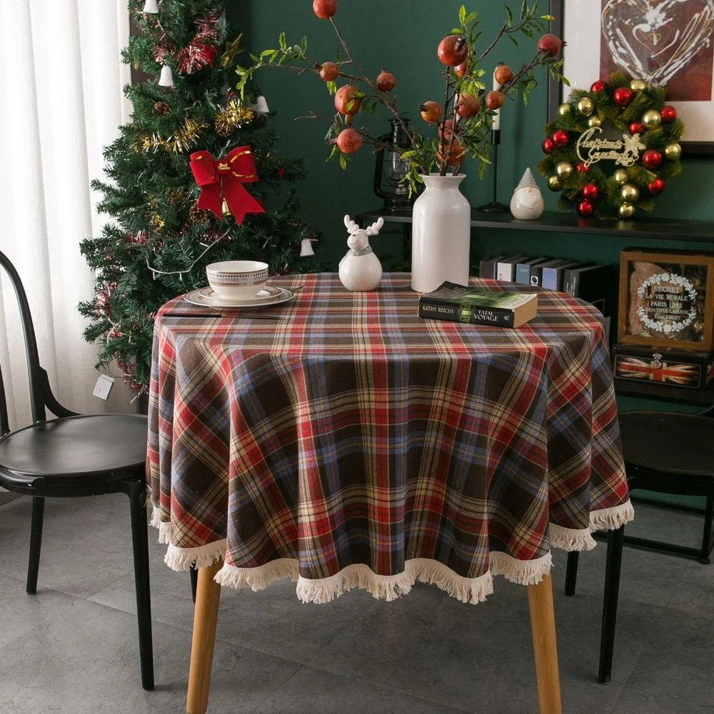 Plaid sale table cloth