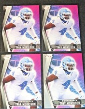 (4) 2022 Sage NFL Draft/Rookie~Trey Morrison North Carolina Silver/Black Lot