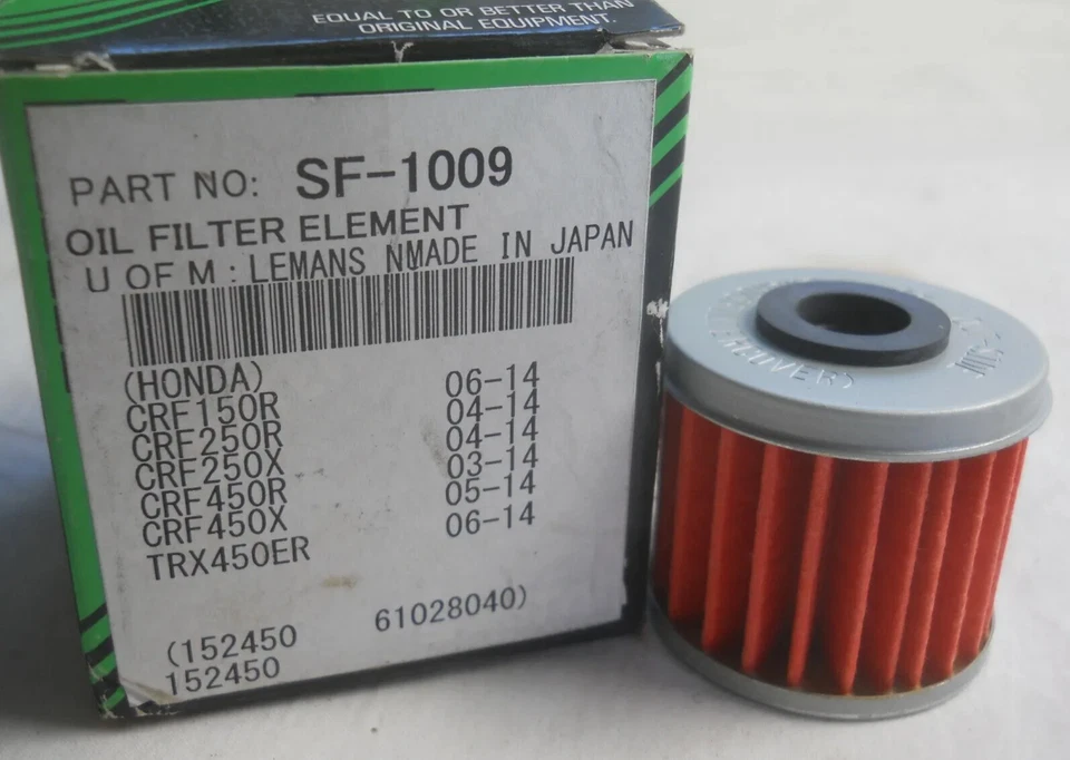 Filtro de óleo VESRAH SF-1009 Honda CRF150 R / TRX450 ER / CRF250R - Imagem 2 de 3