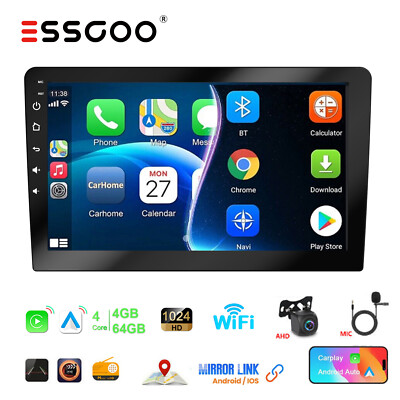 9 Zoll Android 13 Autoradio 2 DIN 4+64G GPS Navigation NAVI RDS BT WIFI +MIK KAM