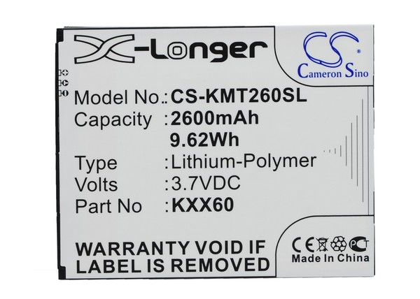 Ersatzakku - CS-KMT260SL - Kazam Trooper 2 6.0 - 3,7 Volt 2600Mah Li-Polymer-image