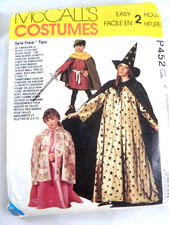 Simplicity P452 Costumes Capes wizard misc Sm Med Large Extra Large All sizes