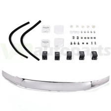 For 2017-2021 Ford F250 F350 Super Duty Chrome Bug Shield Hood Deflector US