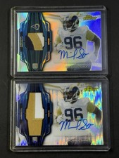 Michael Sam 2014 Topps Finest Refractor RPA & Pulsar Refractor RPA /25 Rams RC