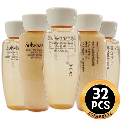 Sulwhasoo Essential Revitalizing 15ml Water EX(16pcs) + Emulsion EX(16pcs) 32pcs