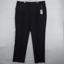 Michael Michael Kors Pants Mens 48x36 Navy 100% Wool Pleated Front Dress Formal