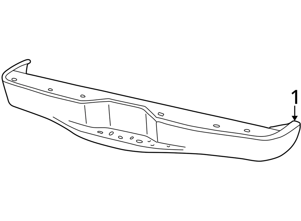 Ford Mercury Explorer 1998-2003 parachoques montañero ASY - trasero YL2Z17906BAA nuevo Foto 4 de 4
