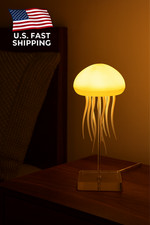 LED Jellyfish Lamp Aquarium Light Tank Soothing Ambient Decor Night Mood Relax