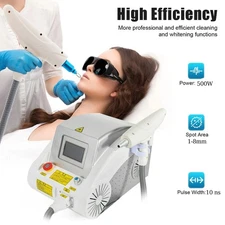 Q Switched ND Yag Laser Tattoo Removal Machine Eyebrow Pigment Remove Freckle US
