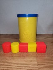 Vintage 1977 Fisher Price Baby s First Shape Sorter Toy USA With 5 Blocks