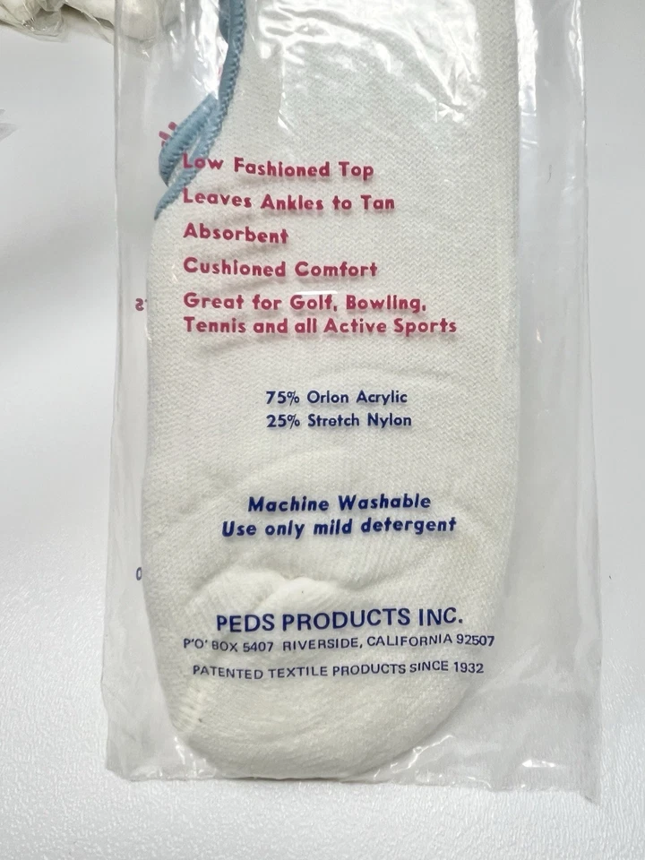 Lote De Colección 3 Peds Mujeres Borla Pom Pom Calcetines Años 80 Película Utilería Talla EE. UU. Talla 8-11 Foto 4 de 4