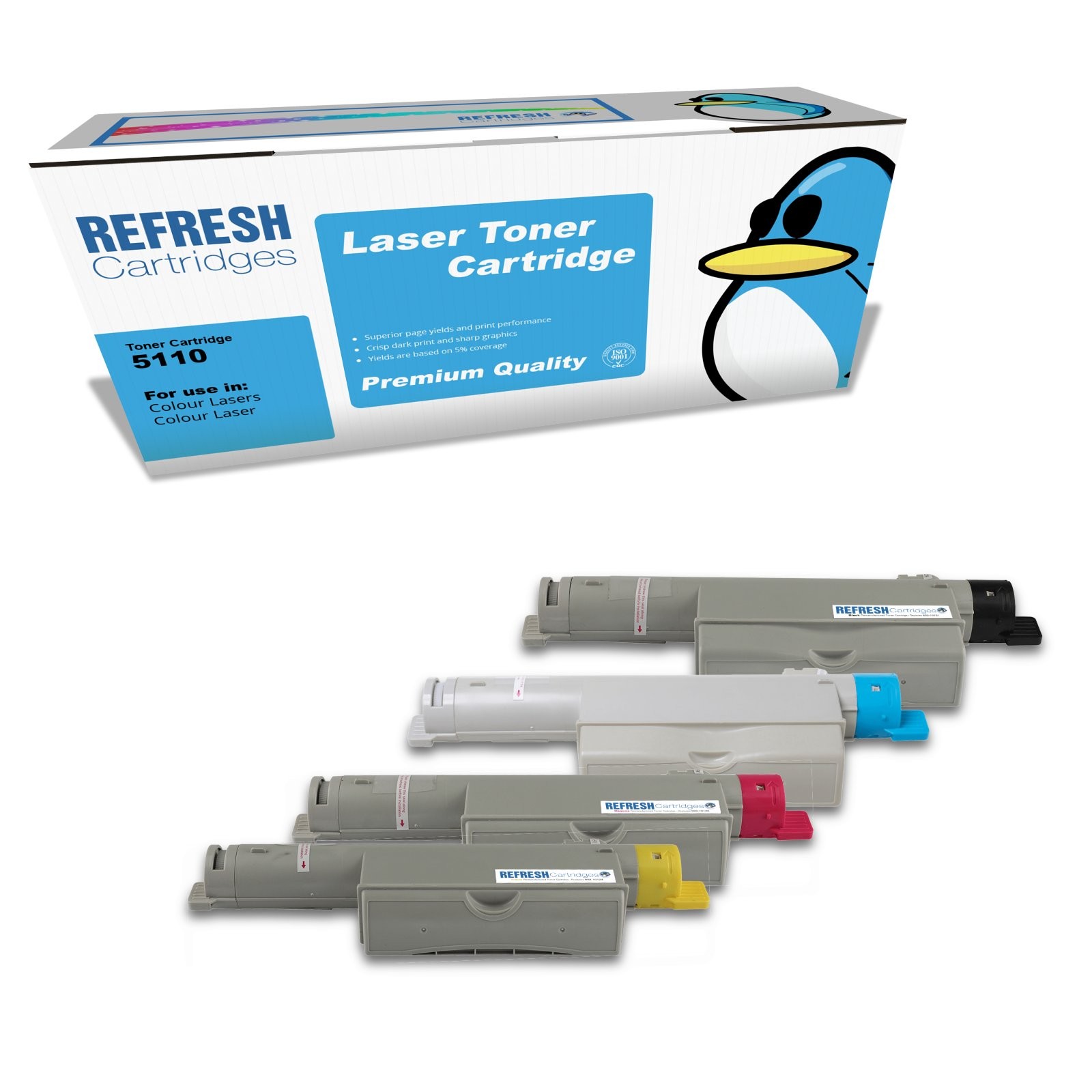 Refresh Cartridges Value Pack 5110 Toner Compatible With Dell Printers
