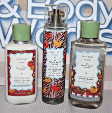 Bath Body Works Off The Vine Body Wash, Body Lotion Fragrance Mist