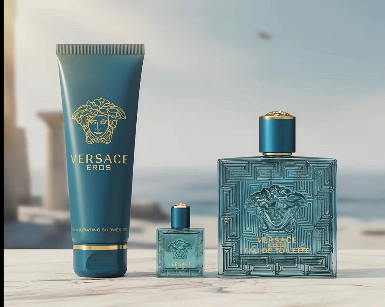 Versace Eros Eau de Toilette Spray Gift Set for Men Fragrance  Gift Collection thumbnail 3