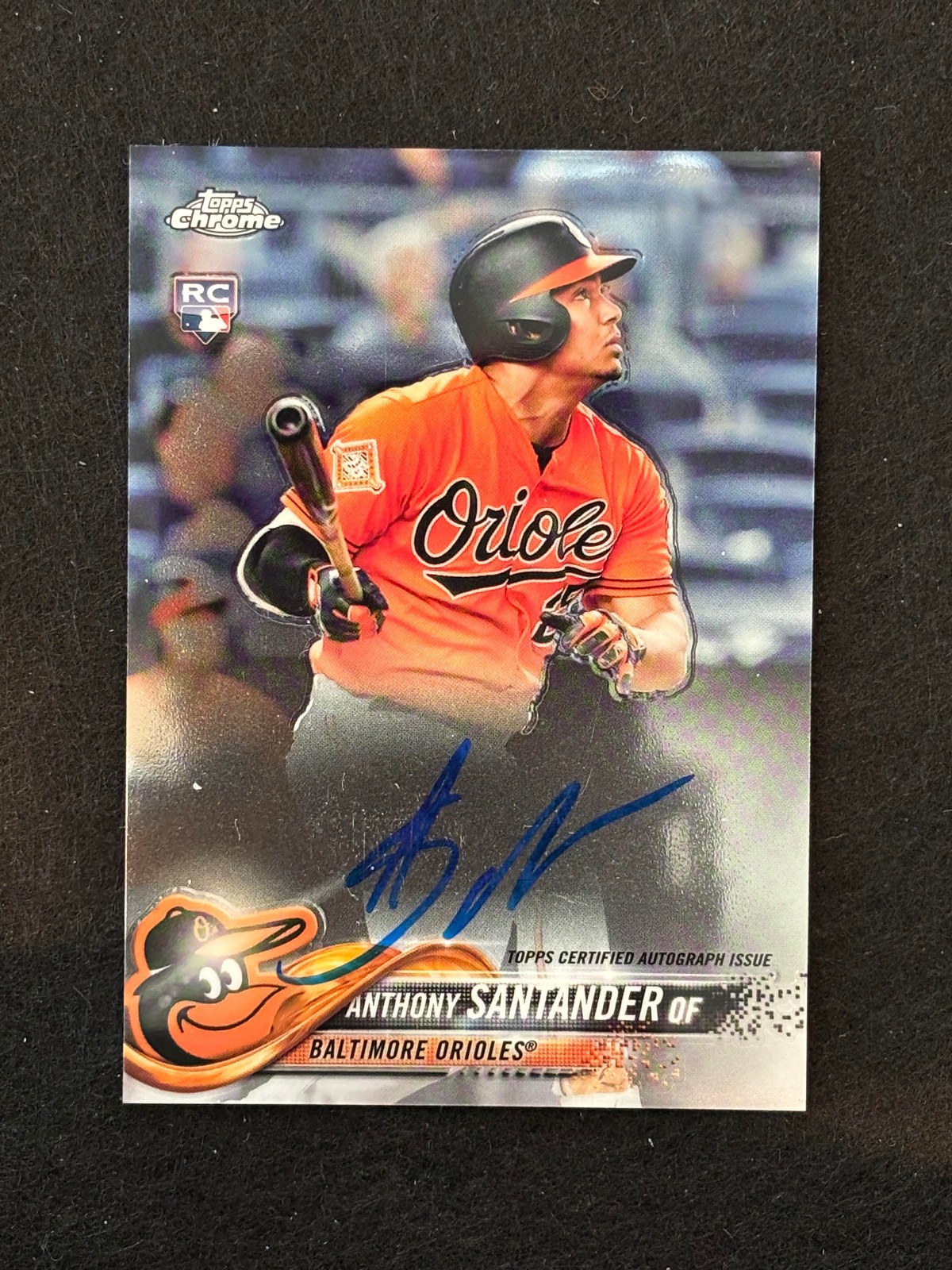 2018 Topps Chrome Anthony Santander RC Auto #RA-ANS
