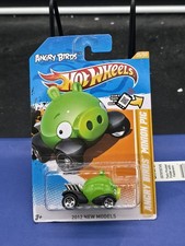 HOT WHEELS Imagination - ANGRY Birds Minion - Green Pig HTF New  Very Cool