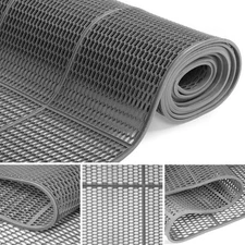 3x10 Ft Non Slip Drainage Mats 0.22in Thick PVC Mesh Wet Area Floor Outdoor Use