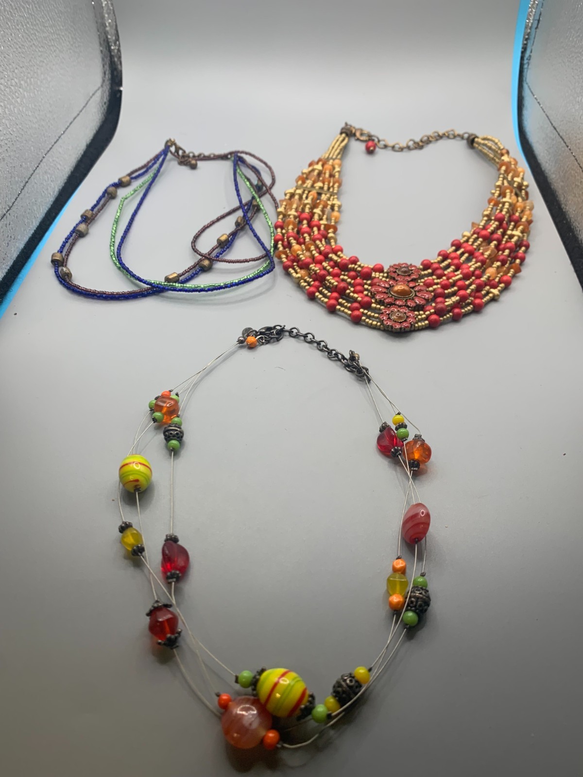 6ct Older Chico's Fashion Assorted SIGNED Necklac… - image 4