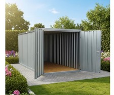 4m Schnellbaucontainer Container Baucontainer Lagercontainer Doppelflügeltür