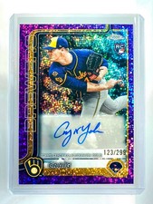 2025 Topps Chrome Update Craig Yoho #AC-CY Purple Refractor RC Rookie Auto /299
