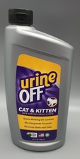 Urine Off Enzyme Stain  Odor Remover Cat Kitten 32 OZ Refill Removes Smell