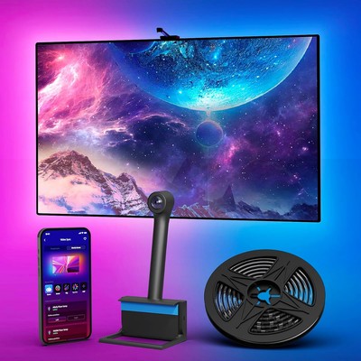 Ailofy Smart TV LED Backlight with Camera for 75-85 inch TVs, Black 