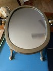 Vintage English Brass Tabletop Shaving/Vanity Mirror — photo 8