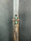 2.5g VTG Zuni Sterling Silver 925 Turquoise & Coral Ring Size 6 Jewelry Lot Y