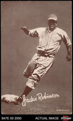 1947 Exhibits Jackie Robinson Dodgers HOF ROYw 3 - VG