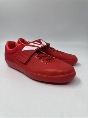 Adidas Adizero Shotput Shoe Red/White BB4118 Men's Size 11.5