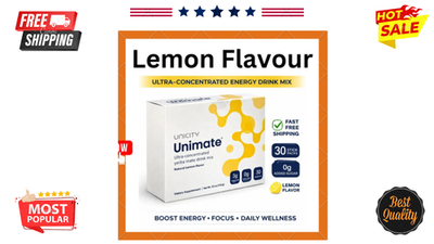 #ad #ad Unicity Unimate Natural Lemon Flavor Packs 30 Counts Exp 08 2027 Free Shipping $26.99