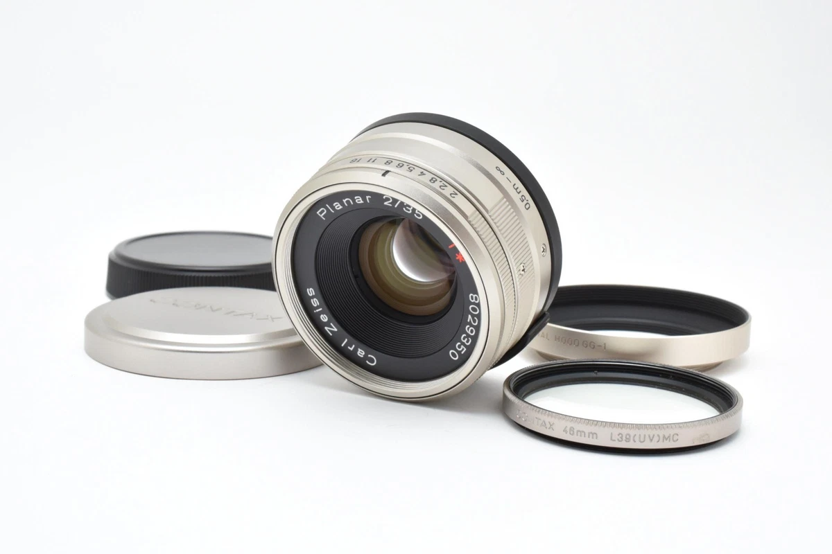 Top Mint w/Caps] Contax Carl Zeiss Planar T* 35mm f/2 Lens for G1