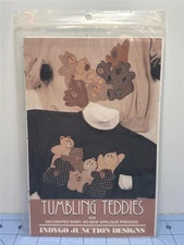 INDYGO JUNCTION, INC. - APPLIQUE PATTERN - TUMBLING TEDDIES - #529