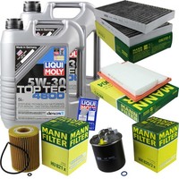 Mann Inspektionspaket 10L Liqui Moly Top Tec 5W-30 FüR Mercedes S-Klasse W221