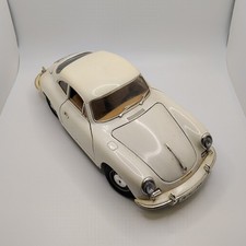 1961 Bburago Porsche 356 B Coupe 1/18 White Vintage Die-Cast + Box Ref. 3021
