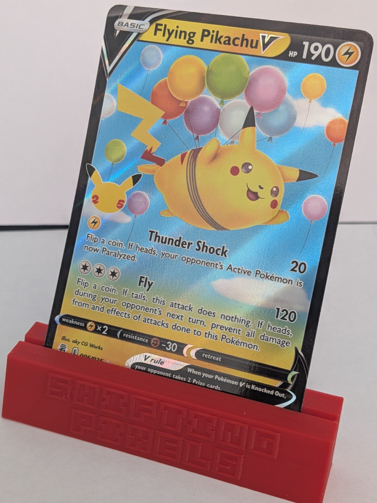 Flying Pikachu V - 006/025 - Pokemon Celebrations Sword Shield Rare Card NM