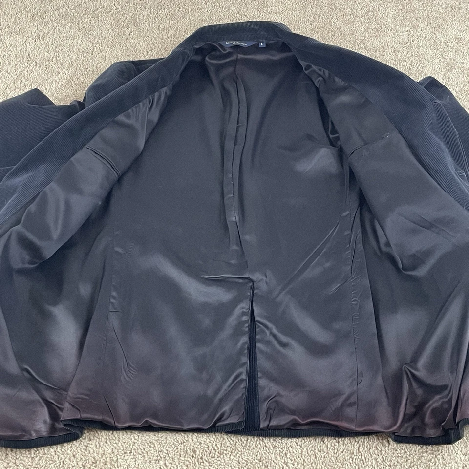 Blazer Vintage Polo Ralph Lauren Para Hombre L Azul Pana Abrigo Deportivo 3/2 Rollo R4 Foto 3 de 4