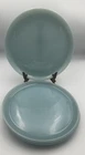 Vintage Fire King Delphite Blue Milk Glass 8” Dessert & 9" Dinner Plates