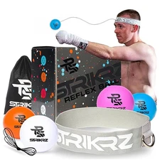 STRIKRZ Boxing Reflex Ball Boxing Training | Boxing Game | Punching Ball 4 Balls