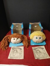The Original Doll Baby Head - Lot of 2 - Martha Nelson Thomas - Pigtails Blonde