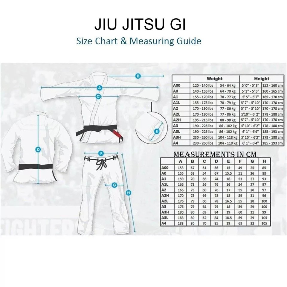 Kimono De Jiu-Jitsu Brésilien SHOYOROLL BJJ - Taille A1L (M) - Blanc - Neuf Sans étiquettes
