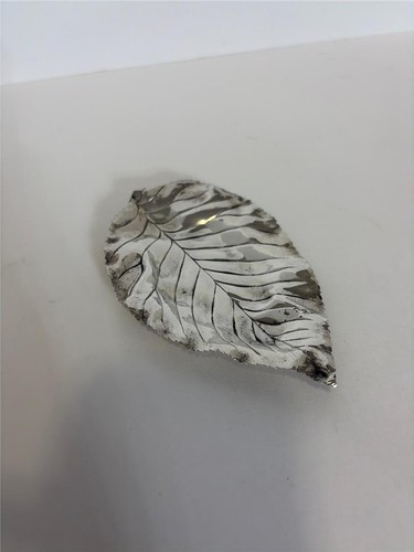 Vintage Sterling Silver R Blackinton Leaf Dish # 500