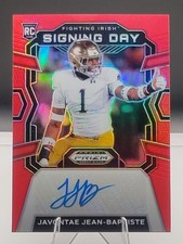 2024 Prizm Draft Picks Javontae Jean-Baptiste SD-JJB Auto Red Prizm 145/199 (RC)