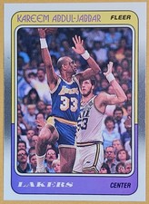 1988-89 Fleer Kareem Abdul-Jabbar #64 Los Angeles Lakers