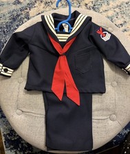 Vintage Kids R-Gee Originals USA 3 Piece Sailor Navy Nautical Outfit 2T