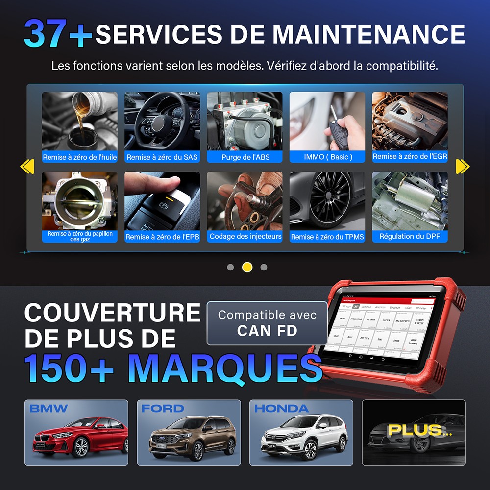 LAUNCH X431 CRP919X BT outil de diagnostic auto multimarque Bluetooth avec codage ECU - 2