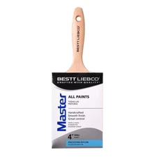 Bestt Liebco 552565700 Wood Handle Nylon Polyester Flat Trim Paint Brush 4 W in.