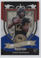 2021 Panini Prizm Draft Picks Crusade Red White & Blue Jamie Newman #174 1t2n