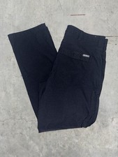 Eddie Bauer Tech Chino Pants Men's 36x32 Performance Hiking Black Tapered