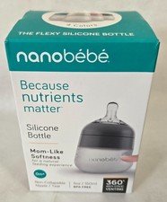 Nanobebe Silicone Baby Bottle Brand New Natural Feel Feeding Comfort